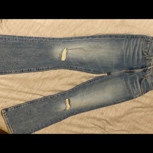 7 for all mankind high waist slim kick jean